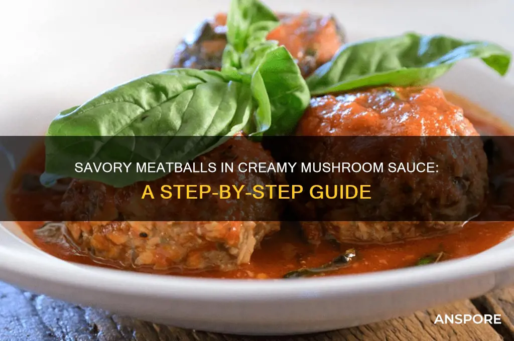 how to cook meatballs with mushroom sauce