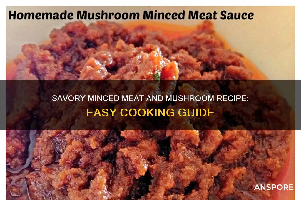 how to cook minced meat with mushrooms