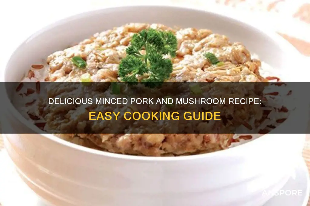 how to cook minced pork with mushroom