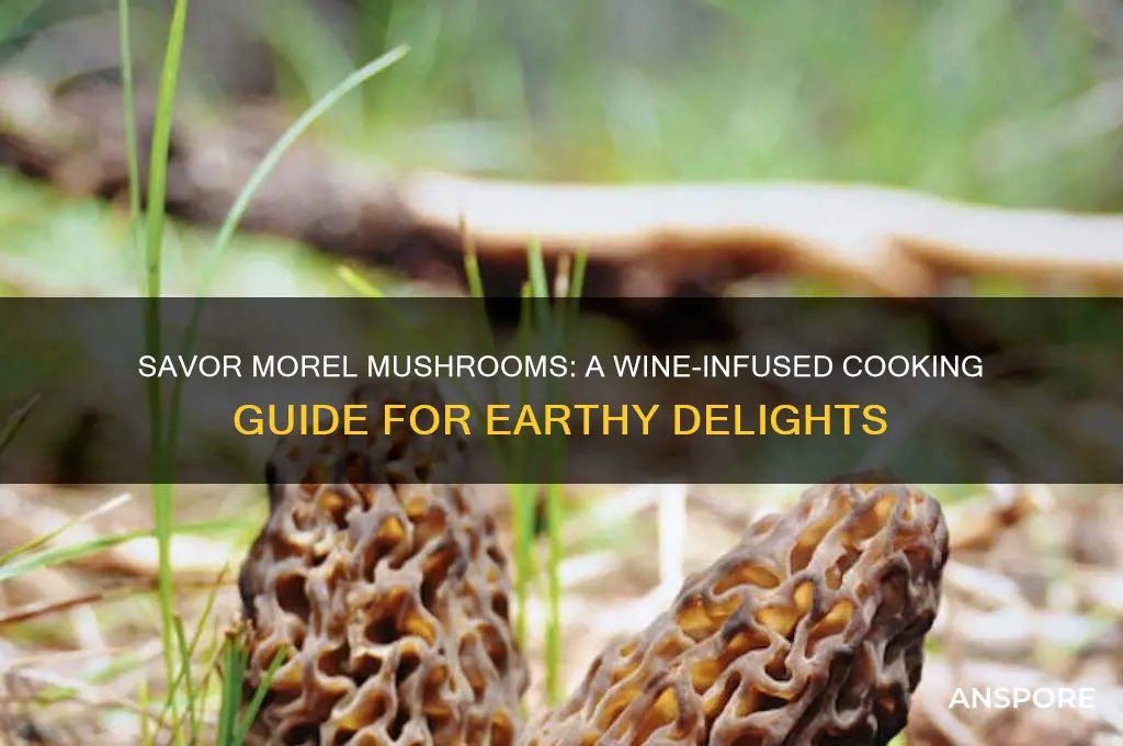 how to cook morel mushrooms using wine