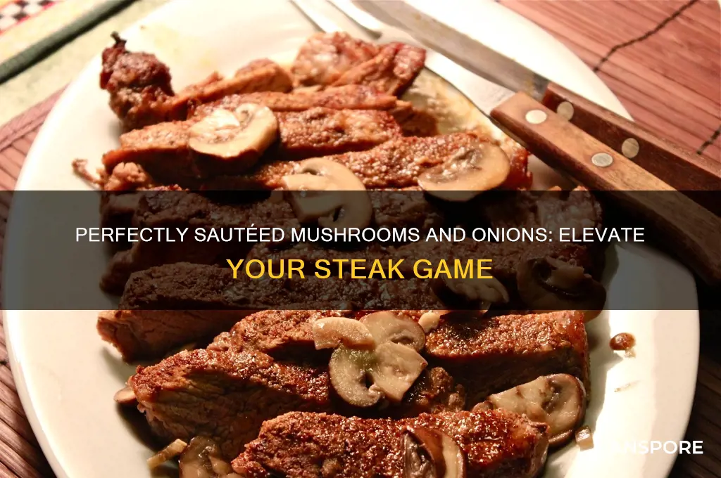 how to cook mushroom and onions for steak
