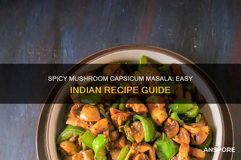 how to cook mushroom capsicum masala
