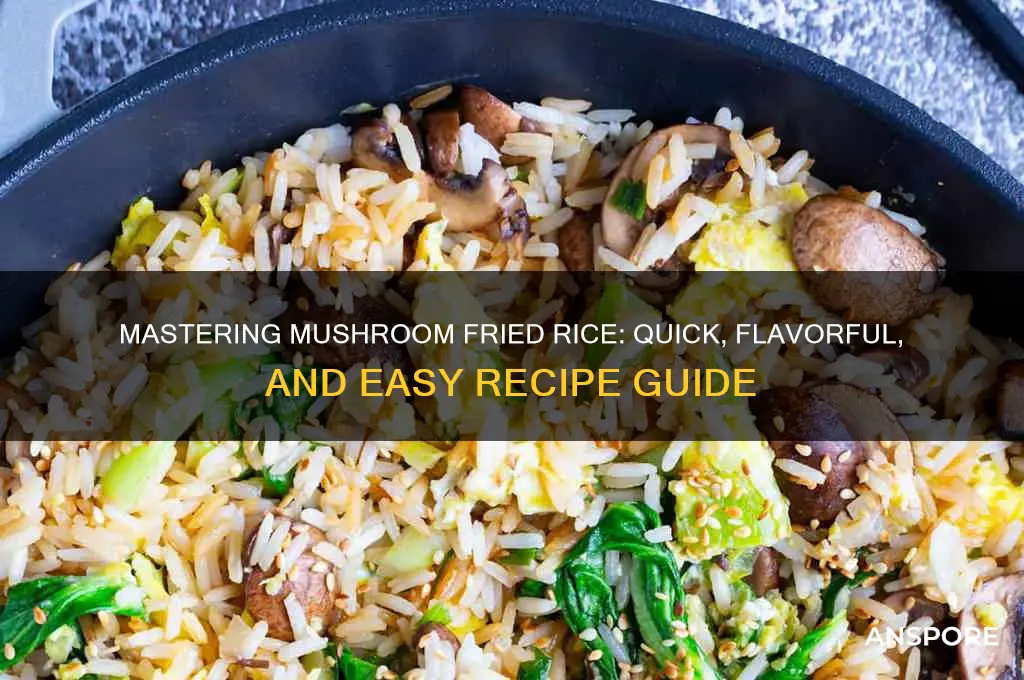 how to cook mushroom fried rice