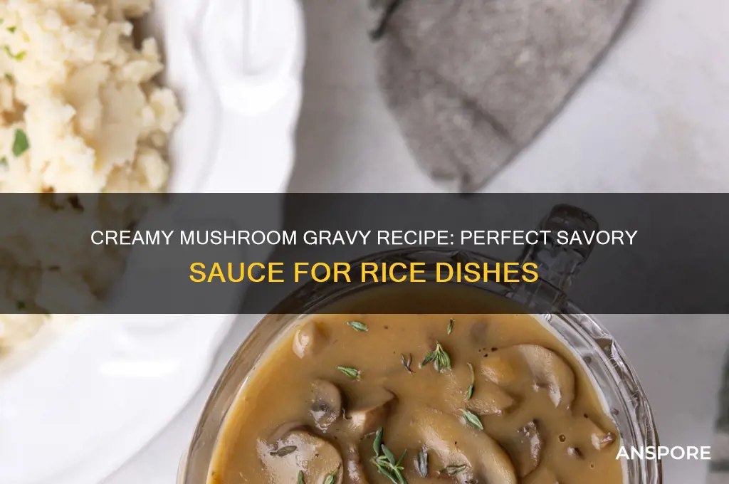how to cook mushroom gravy for rice