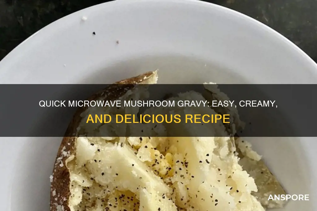 how to cook mushroom gravy in microwave