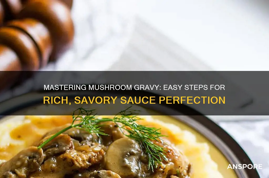 how to cook mushroom gravy sauce