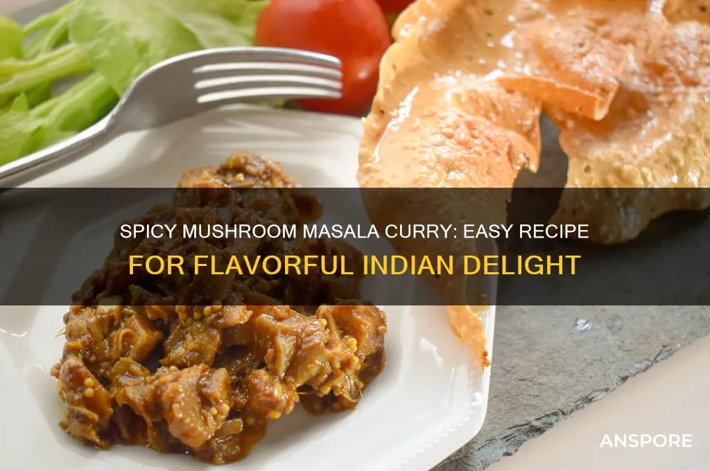 how to cook mushroom masala curry