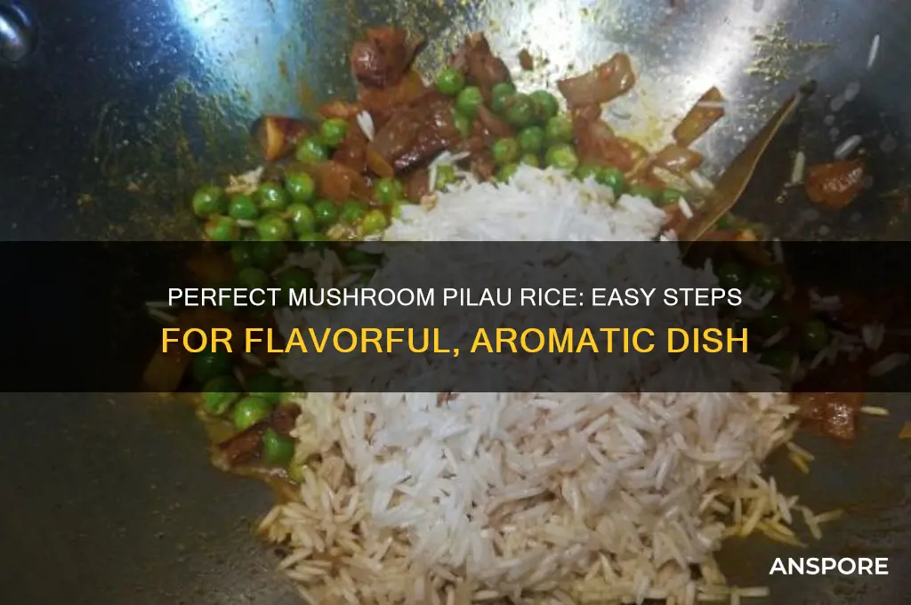 how to cook mushroom pilau rice