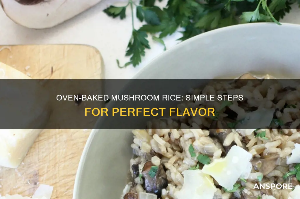 how to cook mushroom rice in oven