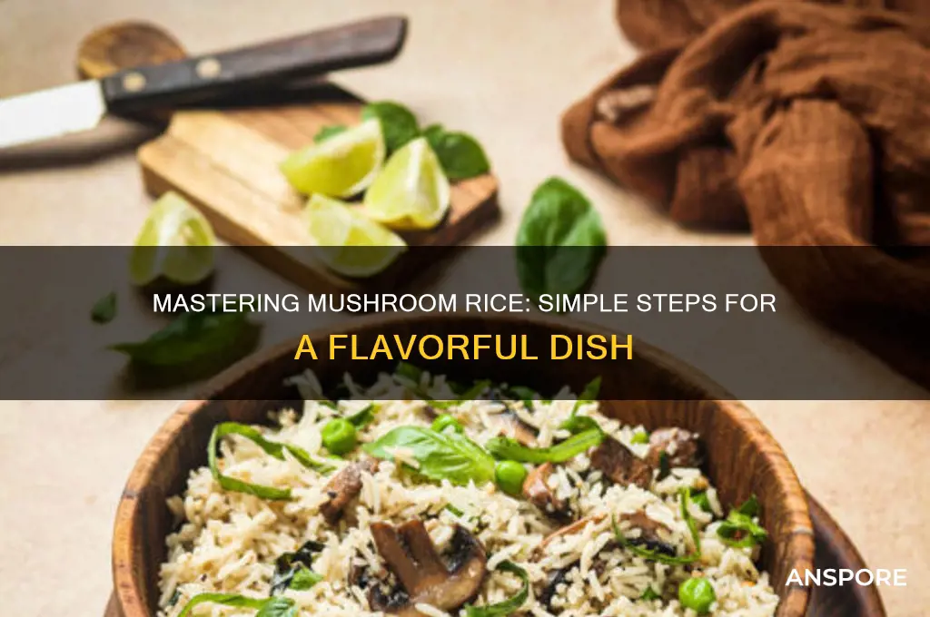 how to cook mushroom rice
