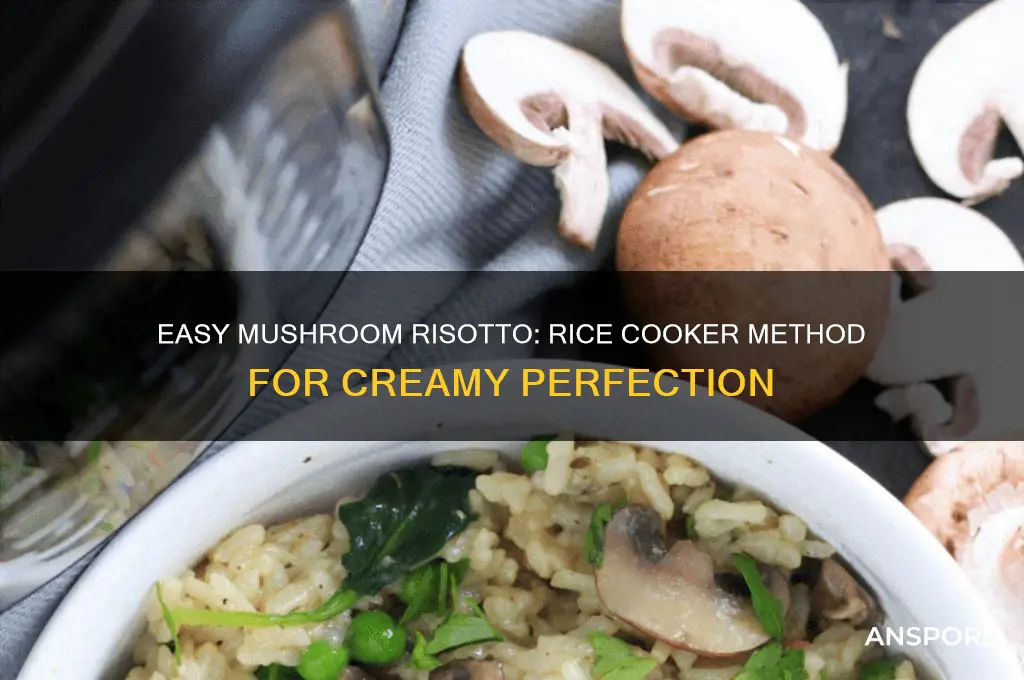 how to cook mushroom risotto in a rice cooker