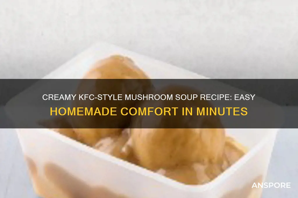how to cook mushroom soup kfc