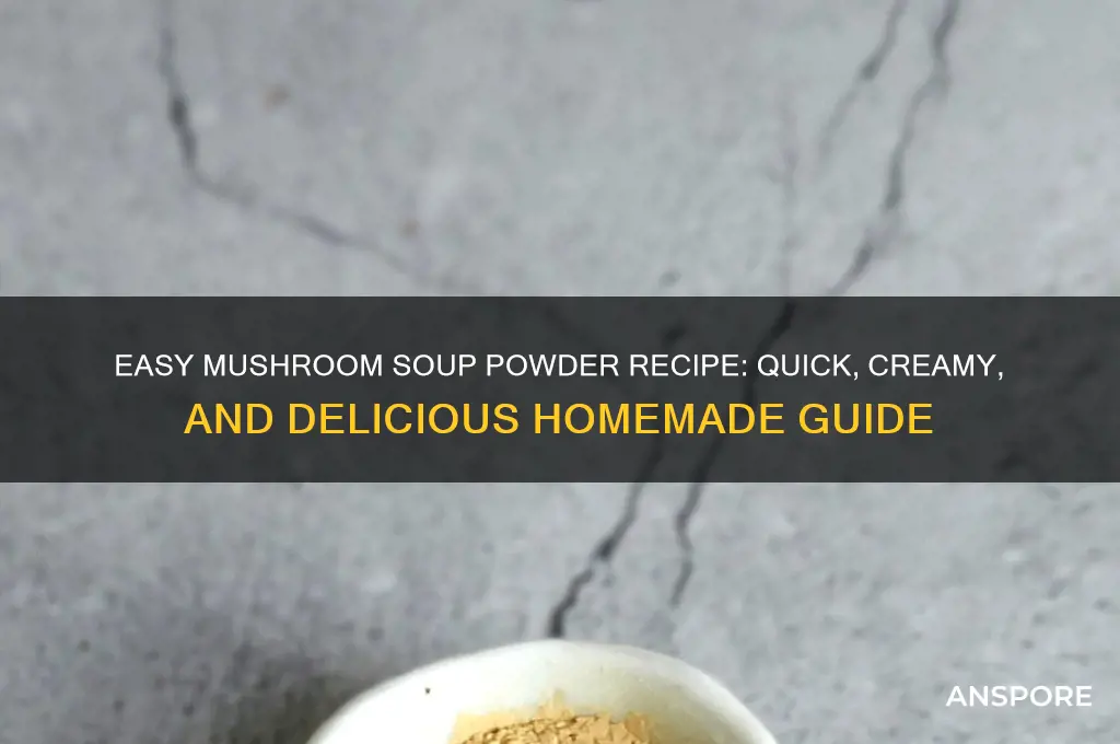 how to cook mushroom soup powder