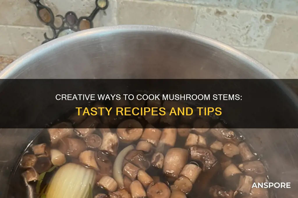 how to cook mushroom stems