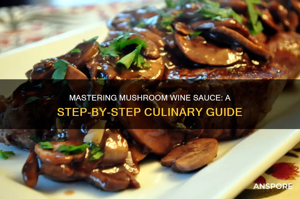 how to cook mushroom wine sauce