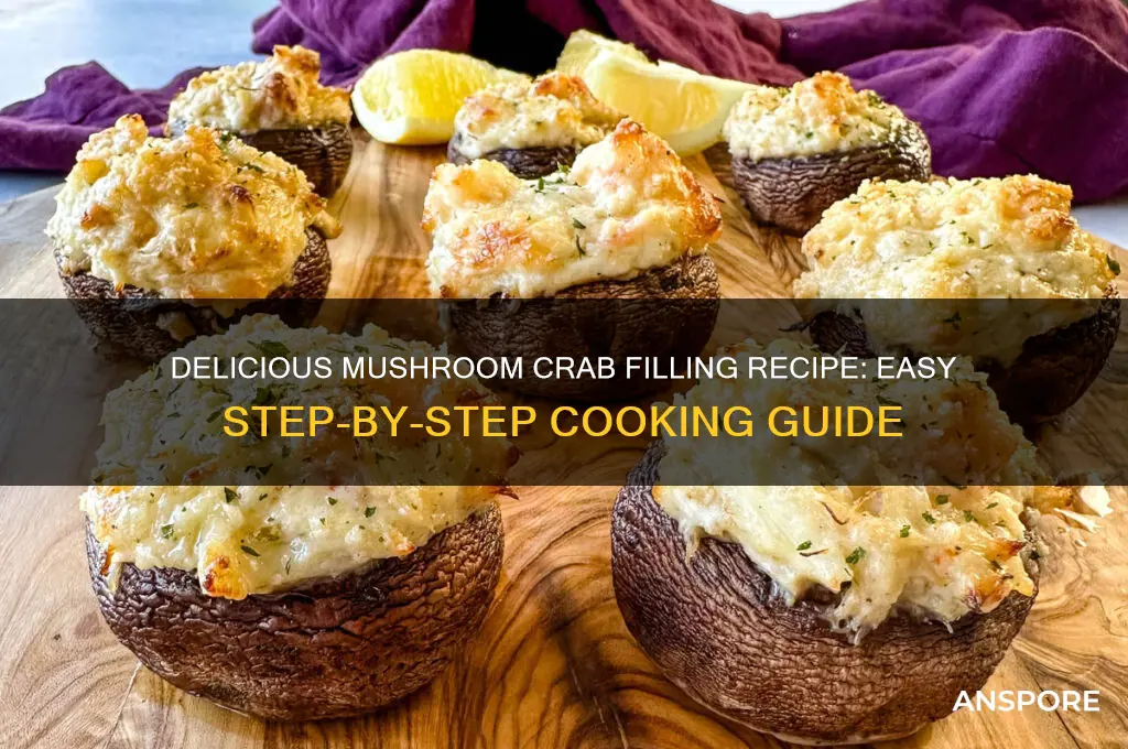 how to cook mushroom with crab filling