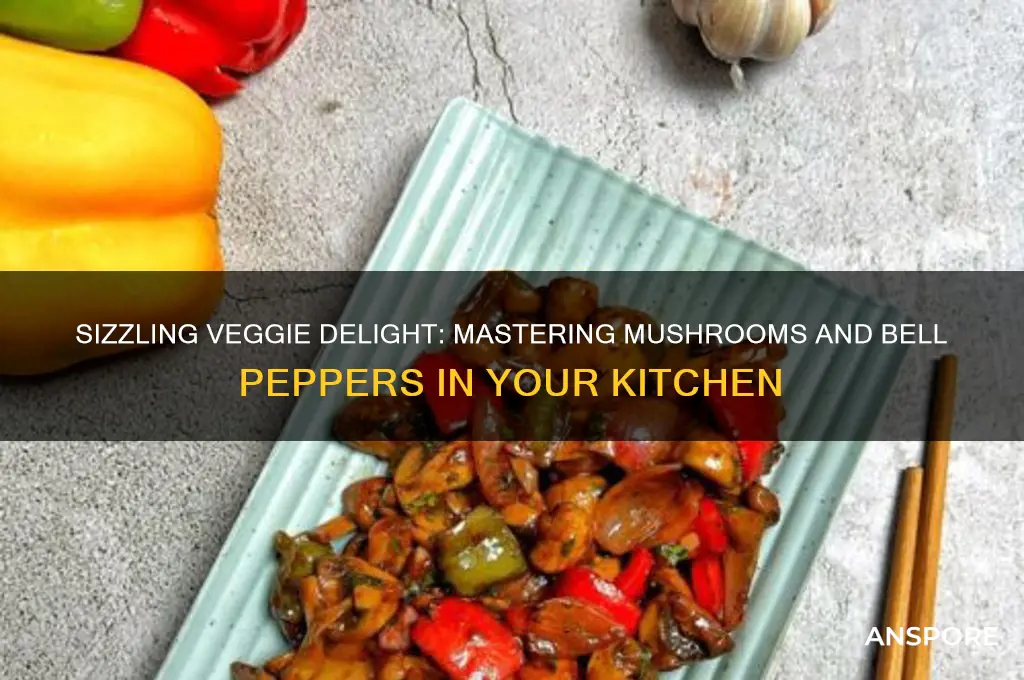 how to cook mushrooms and bell peppers