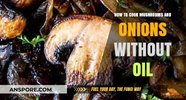 Healthy Sauté: Cooking Mushrooms and Onions Without Oil