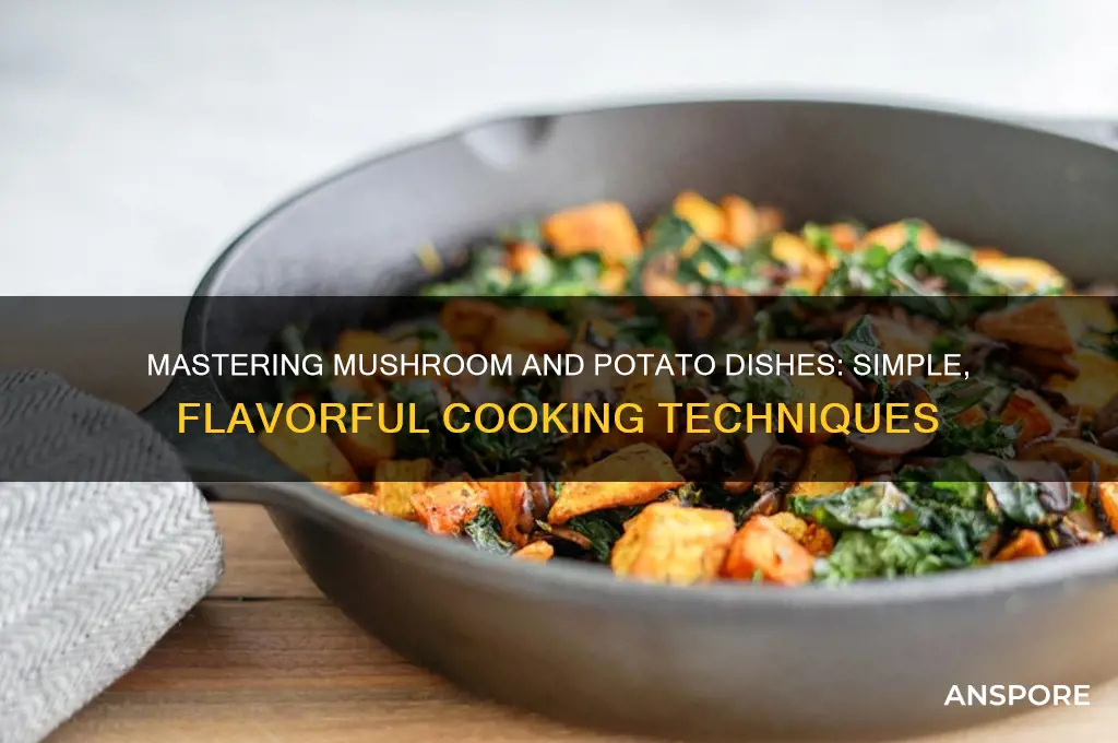 how to cook mushrooms and potatoes