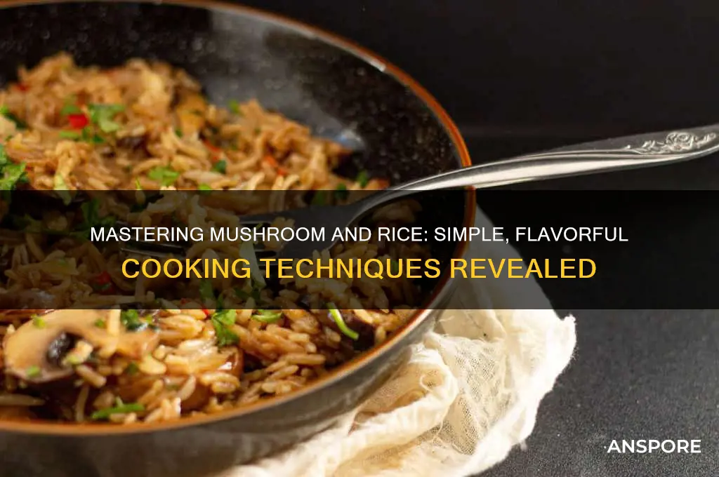 how to cook mushrooms and rice