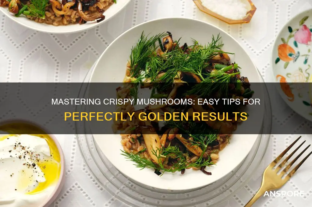how to cook mushrooms crispy