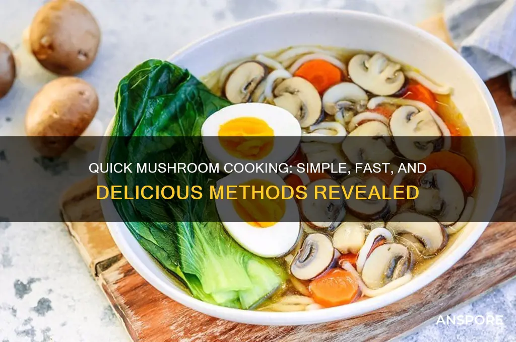 how to cook mushrooms fast