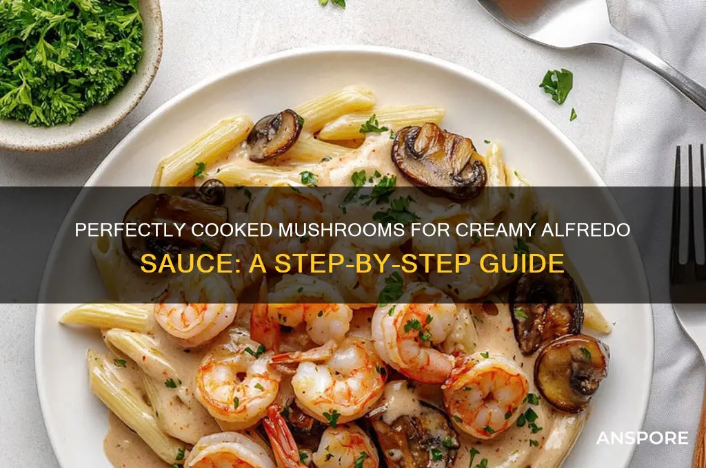 how to cook mushrooms for alfredo