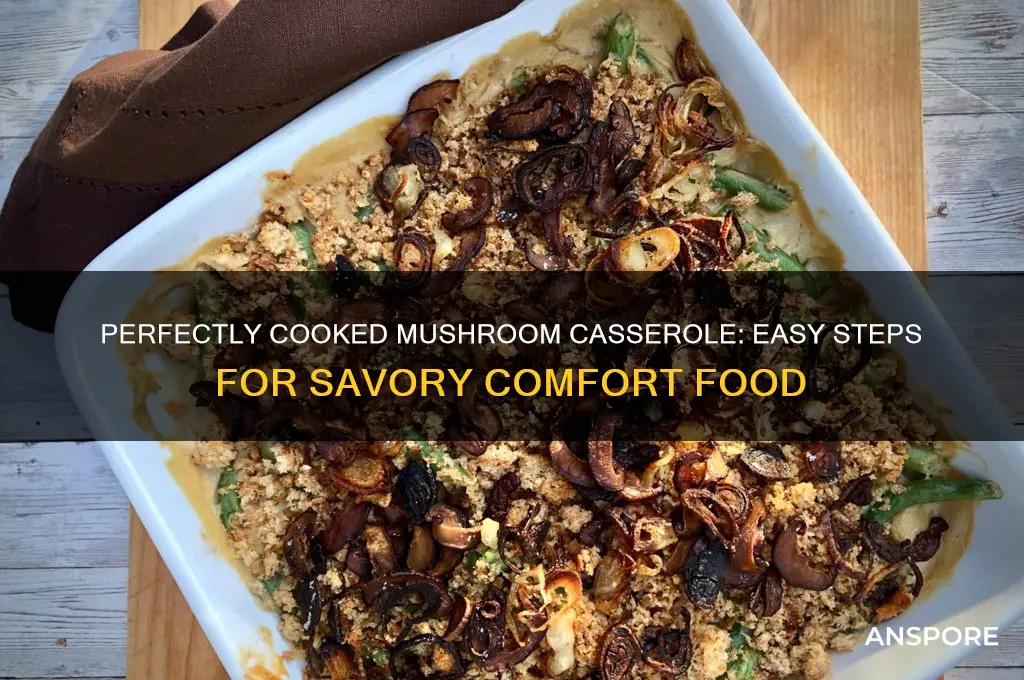 how to cook mushrooms in a casserole