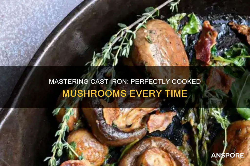 how to cook mushrooms in a cast iron skillet