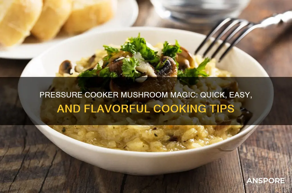 how to cook mushrooms in a pressure cooker