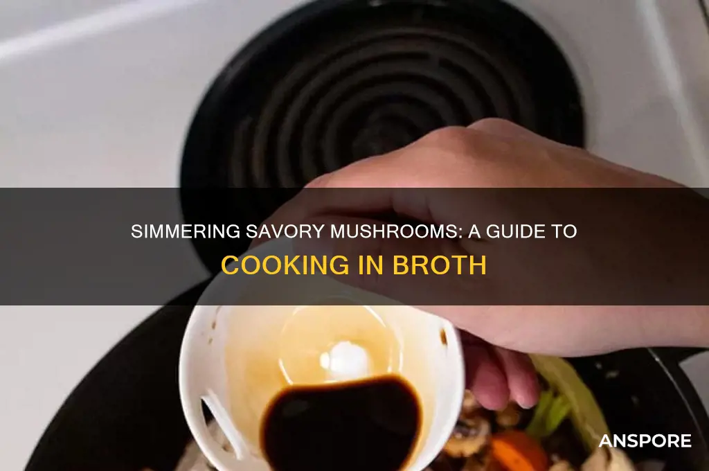 how to cook mushrooms in broth