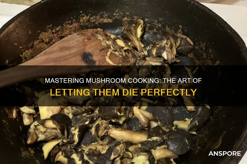 how to cook mushrooms let it die
