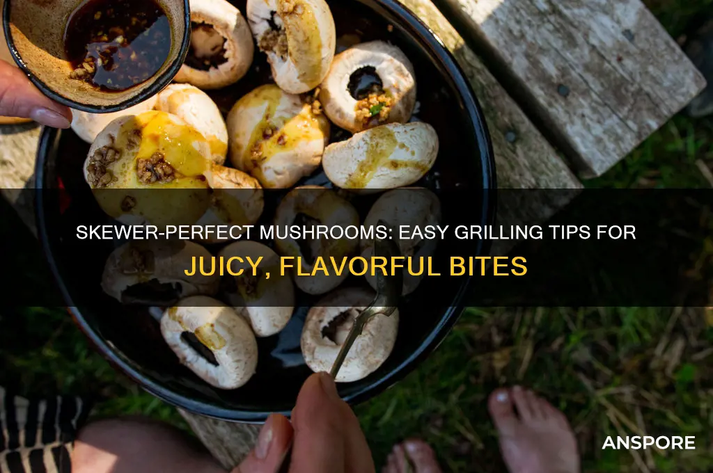 how to cook mushrooms on skewers