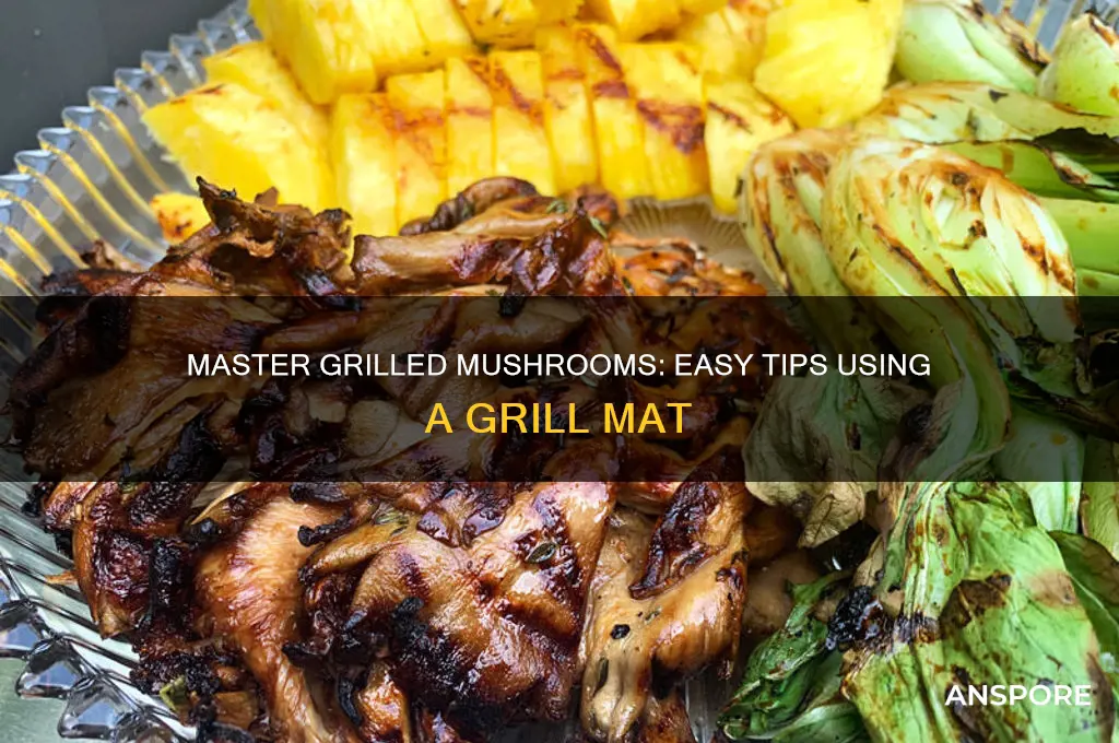 how to cook mushrooms on the grill mat