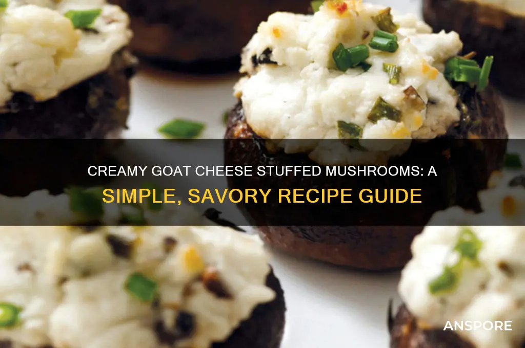 how to cook mushrooms with goats cheese