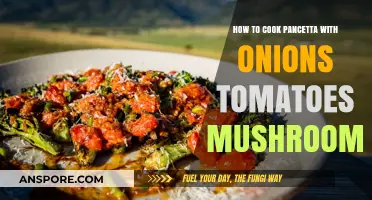 Sizzling Pancetta: Mastering Onions, Tomatoes, and Mushrooms in One Pan