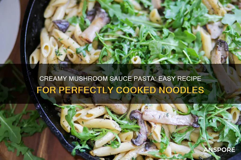 how to cook pasta with creamy mushroom sauce