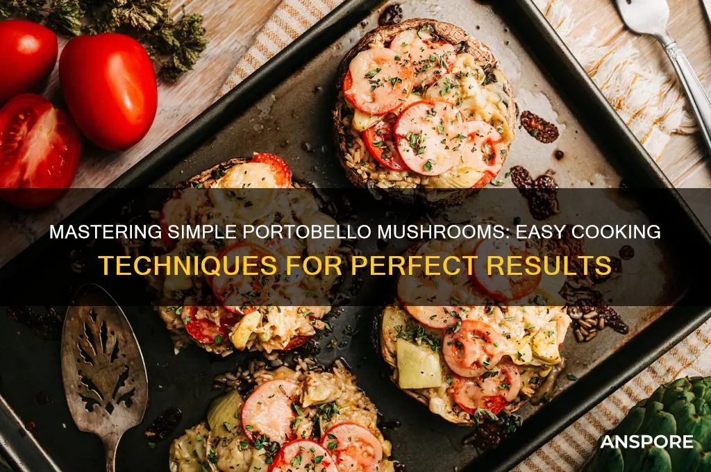 how to cook plain portobello mushrooms