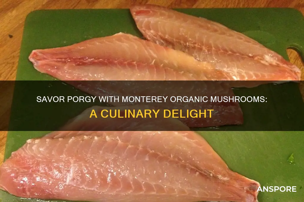 how to cook porgy on monterey organic mushrooms