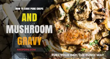 Perfectly Cooked Pork Chops with Creamy Mushroom Gravy Recipe