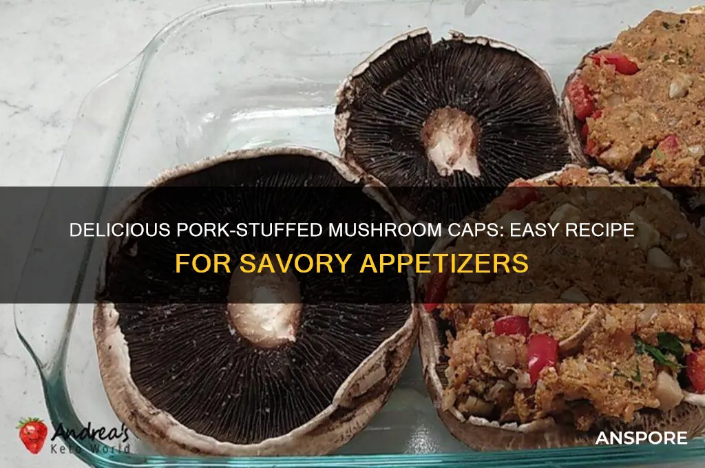 how to cook pork stuffed mushroom caps
