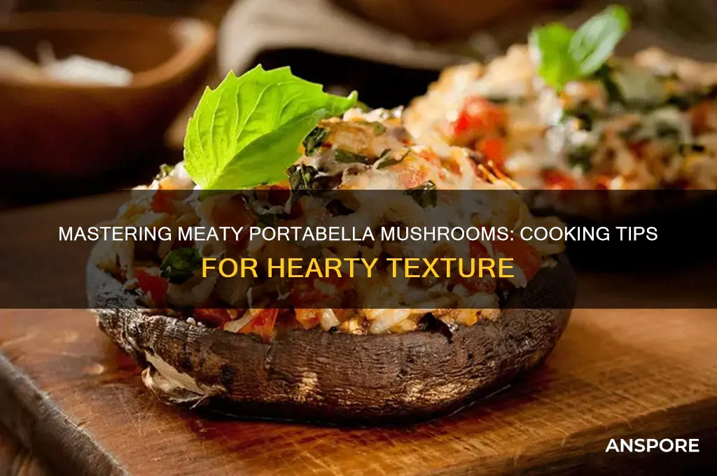 how to cook porta bella mushrooms to make them meatier