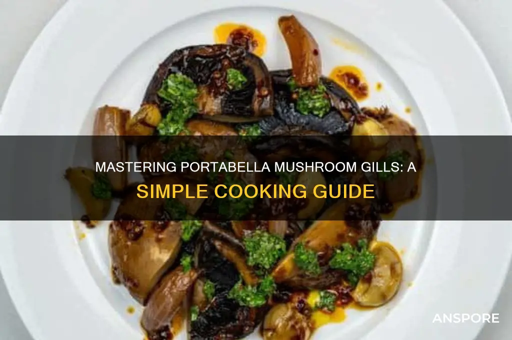 how to cook portabela mushroom gills