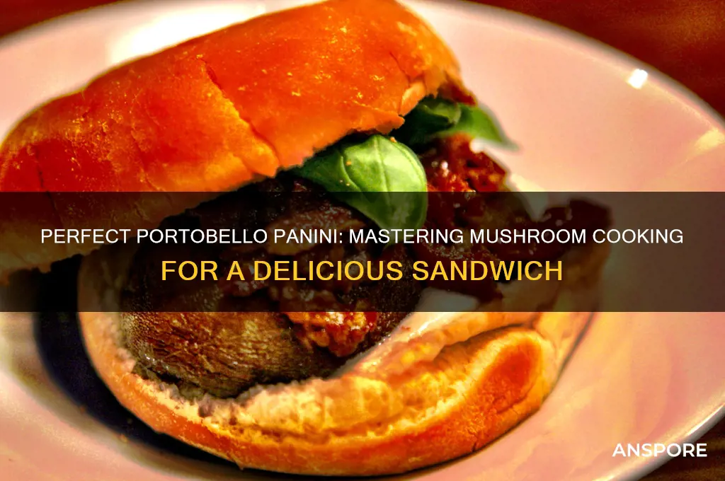 how to cook portabello mushrooms for a pannini