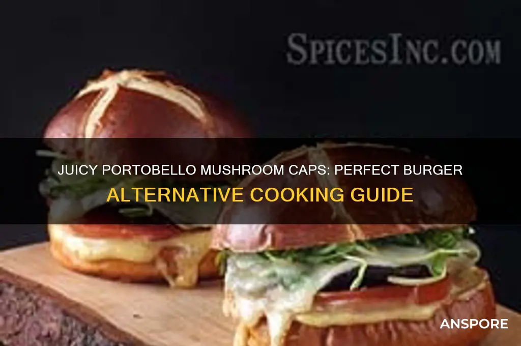 how to cook portobello mushroom caps for burger