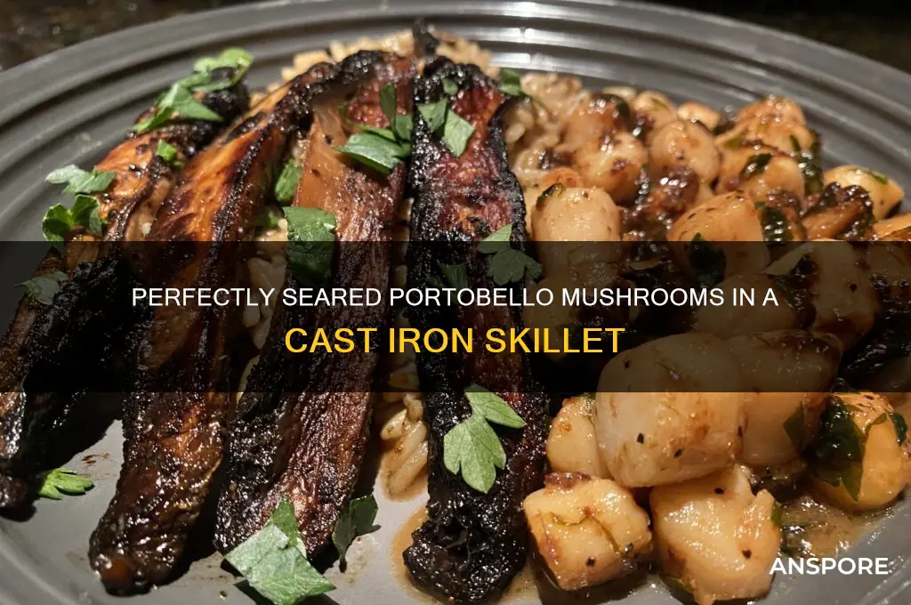 how to cook portobello mushrooms in cast iron skillet