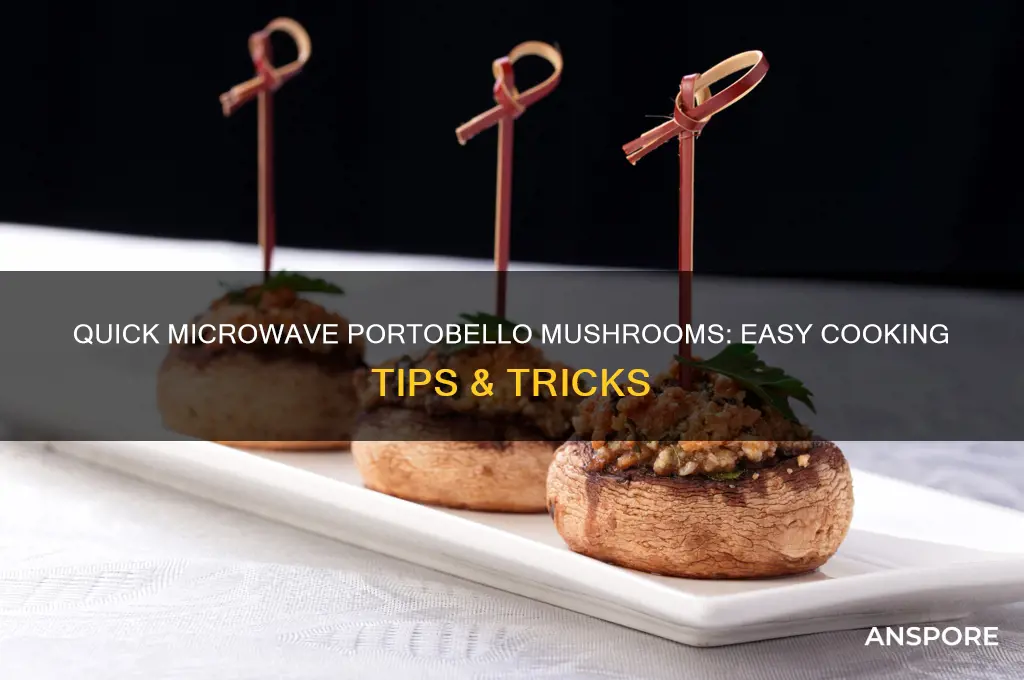 how to cook portobello mushrooms in microwave