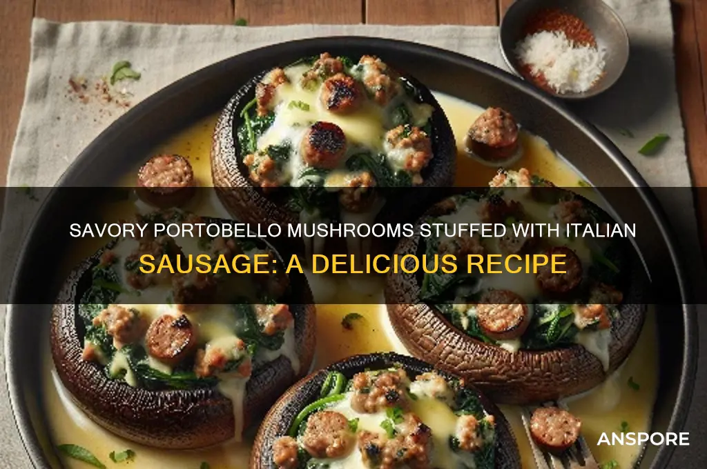 how to cook portobello mushrooms stuffed with italian sausage