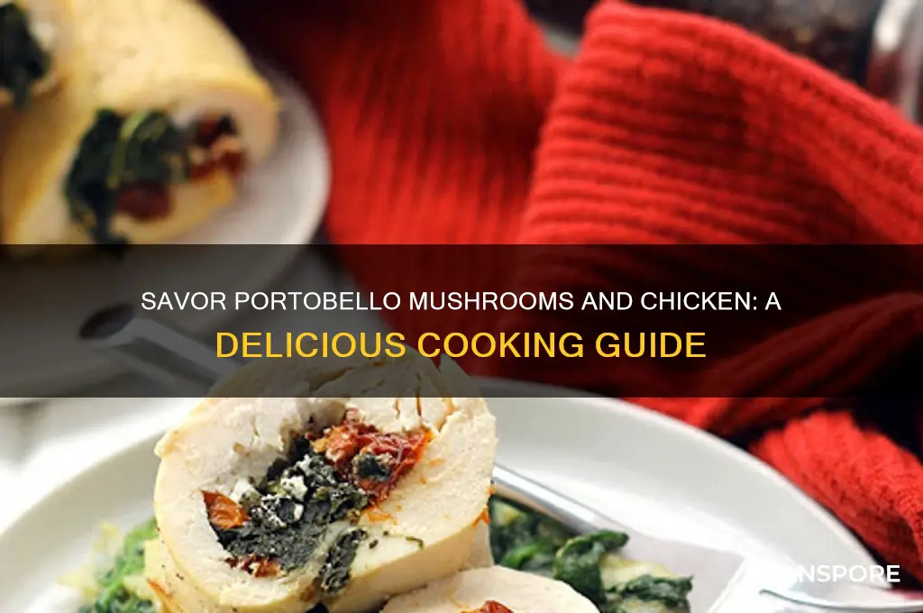 how to cook portobello mushrooms with chicken