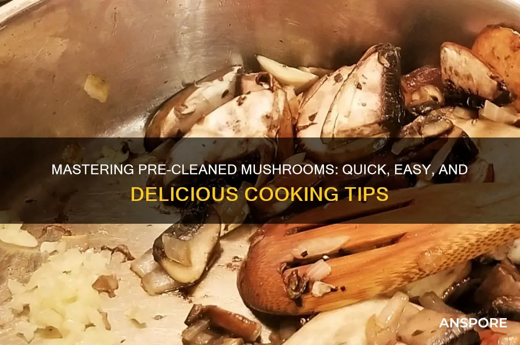how to cook pre cleaned mushrooms